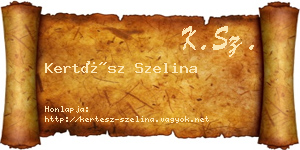 Kertész Szelina névjegykártya